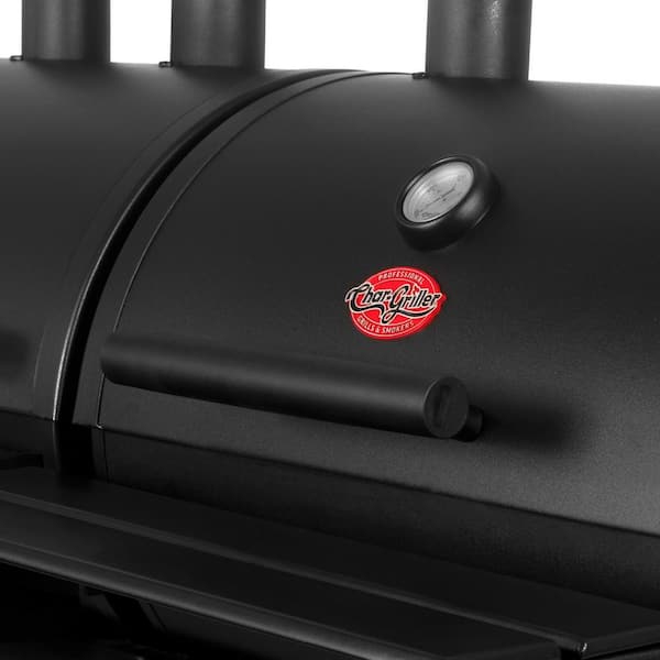 Double Play 1.260 sq.. in. 3-Burner Gas and Charcoal Grill in Black