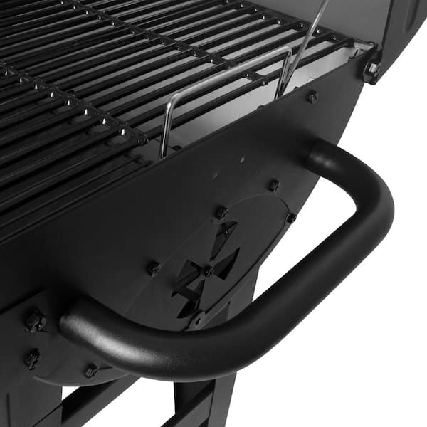 Double Play 1.260 sq.. in. 3-Burner Gas and Charcoal Grill in Black