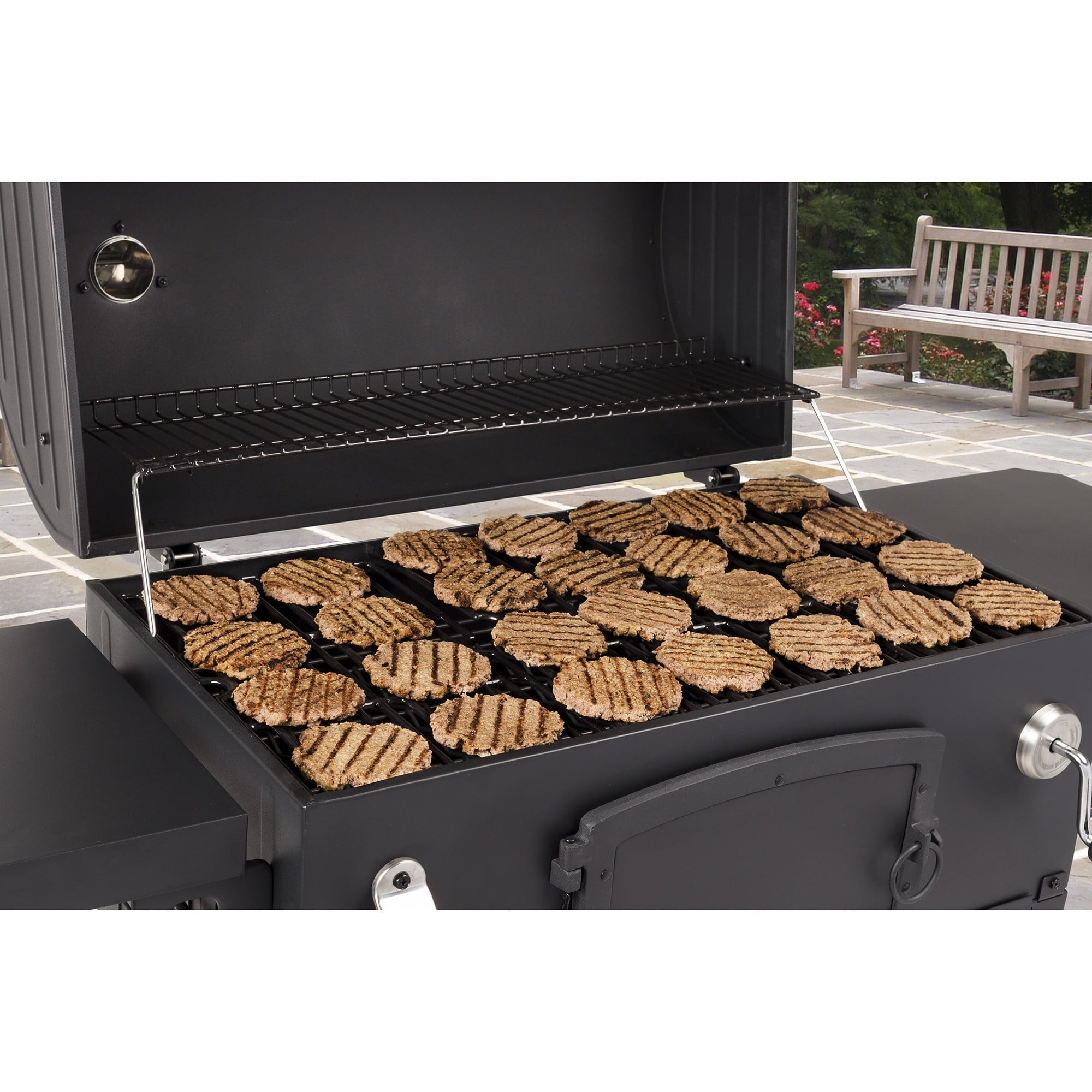 X-Large Heavy-Duty Charcoal Grill - 32 in. W- 816 sq.in. of Cooking Area Black