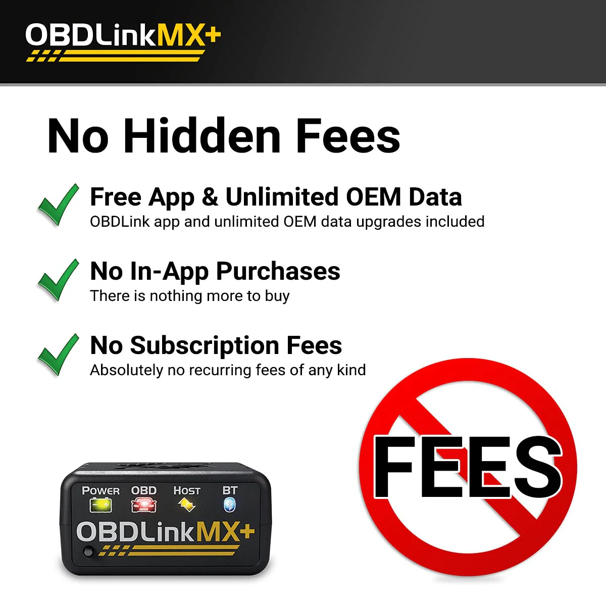 OBDLink Bluetooth Scanner for iPhone. Android. and Windows