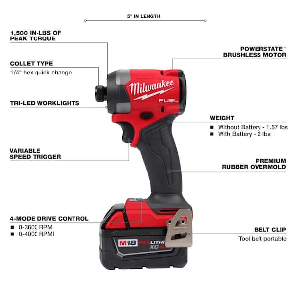 M18 FUEL 18-Volt Lithium Ion Brushless Cordless Combo Kit 6-Tool with 1/2 in. High Torque Impact Wrench and Band Saw