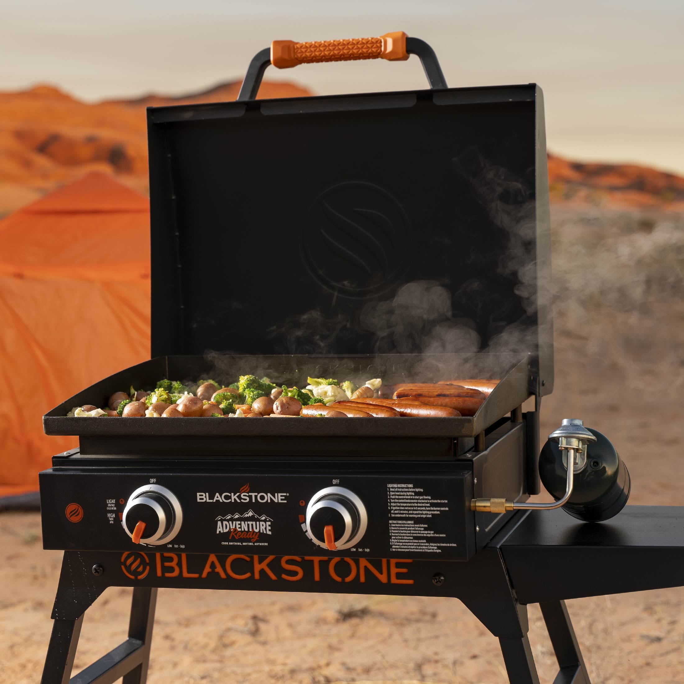 Blackstone Adventure Ready 22 Griddle with Stand and Adapter Hose