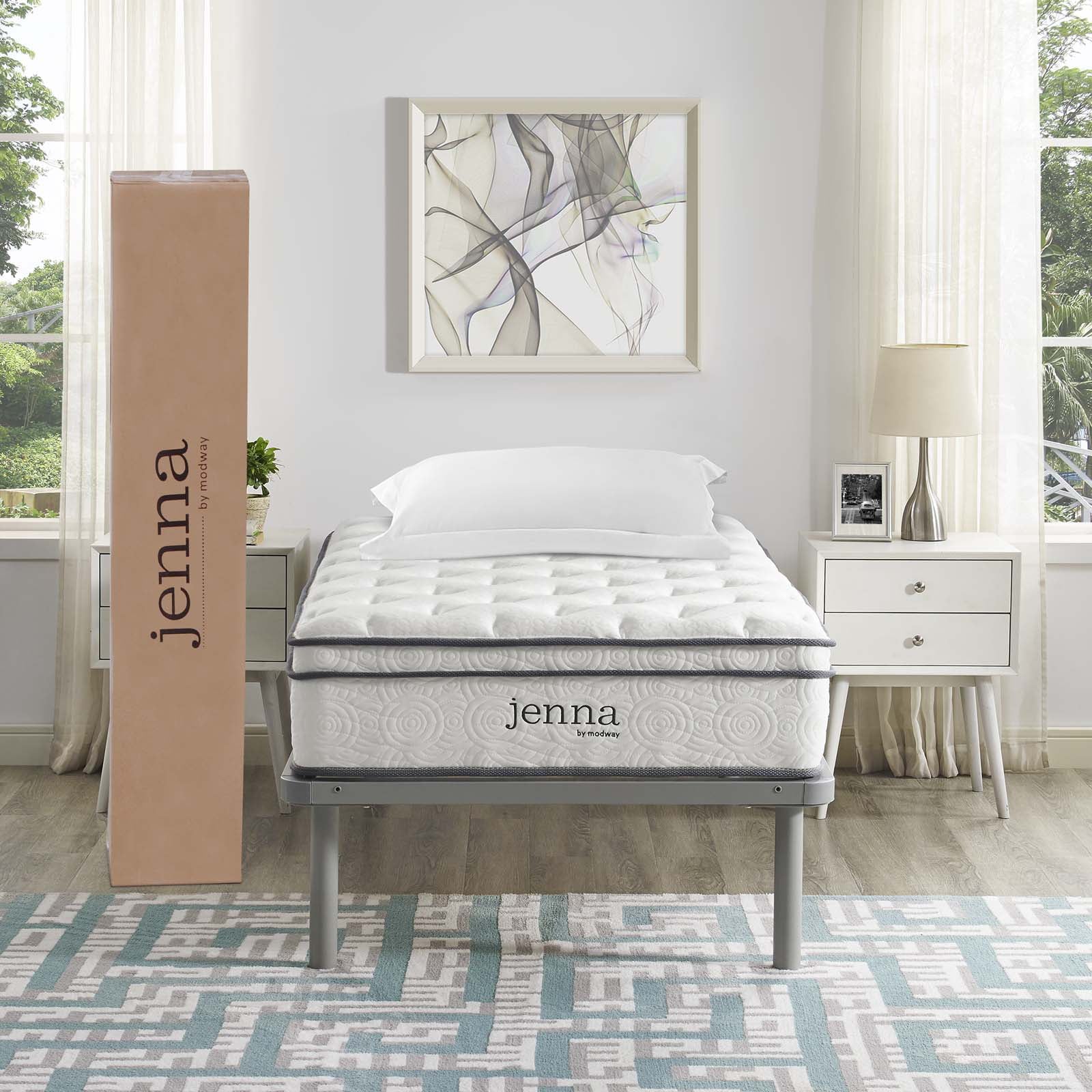 Jenna 10 Twin Innerspring Mattress. Multiple Colors