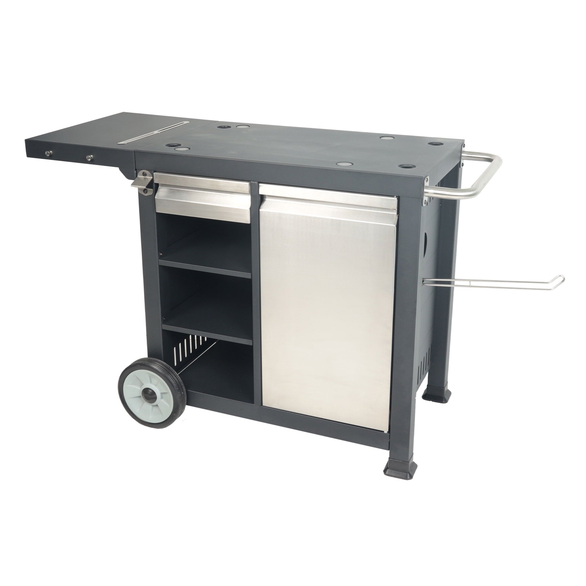 Universal Rolling Prep Cart for Portable Outdoor Griddle and Grills